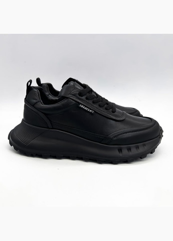 Черные всесезонные кроссовки (р) кожа 0-1-1-yc-021-69 Lifexpert