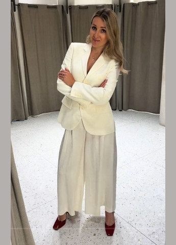 Приталений блейзер zw collection із змішаної лляної тканини Zara (318416503)