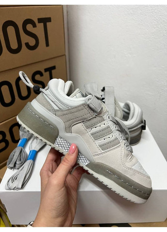 Сірі Осінні кросівки чоловічі adidas forum bad bunny grey адідас форум No Brand