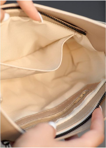 Жіноча сумка кросбоді з екошкіри Бежева (1070027521) Sambag (360752325)