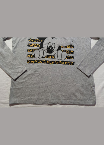 Жіночий лонгслів з малюнком, розмір s(36/38), m(40/42), сірий Disney (303125892)