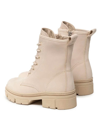 Жіночі шкіряні бежеві черевики Tamaris (329687749)