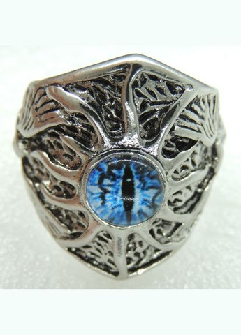 Кольцо мужское байкерское готическое перстень в виде синего глаза размер регулируемый Fashion Jewelry (292861942)