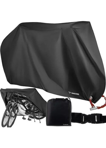 Чохол накидка вологозахисний для захисту мотоцикла велосипеда скутера від атмосферних явищ 11х190х68 см (477116-Prob) Чорний Unbranded (294654854)