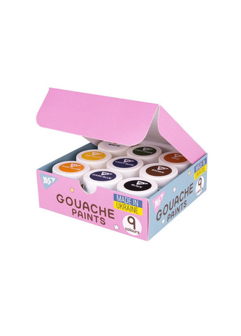 Краски гуашевые Pusheen 9 цветов 20 мл (230401) Yes (362373196)