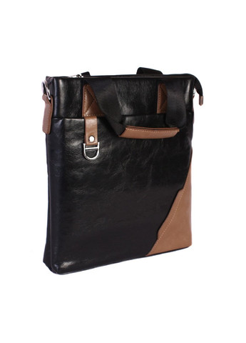 Сумка для ноутбука зі штучної шкіри 30921 чорна No Brand (370848525)