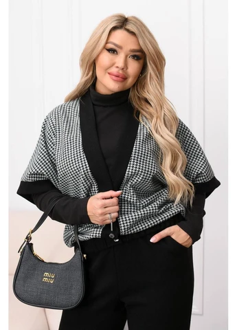 Женский трикотажный костюм 3-ка с жилеткой No Brand Р5203-566/1 (373415330)