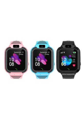Детские смарт-часы Pink голубые Smart Baby Watch Q20 (317217895)