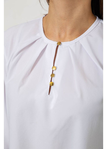 Біла блуза однотонна Ager 230R112-10