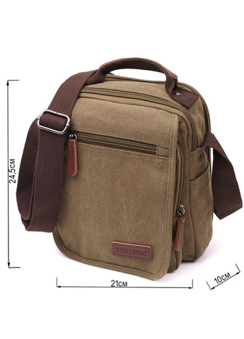 Сумка почтальонка на плечо из плотного текстиля 22228 Vintage (331907680)