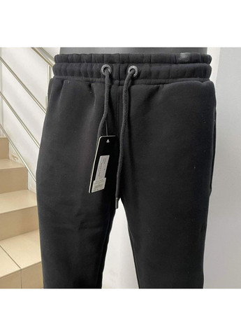 Брюки мужские спортивные прямые карманы флис 3XL черные Dias (369012346)