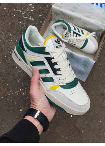 Сірі Осінні кросівки чоловічі adidas drop step green yellow адідас дроп степ No Brand