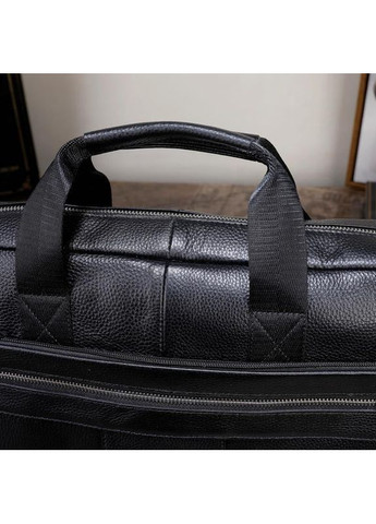 Шкіряна чоловіча сумка для ноутбука та документів Qvant 1000 - Чорна Tiding Сумки для ноутбуків (366889746)