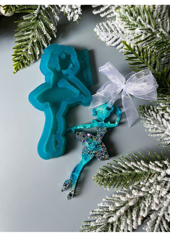 Молд Балерина 2 форма для новорічних іграшок на ялинку силіконова форма для епоксидної смоли No Brand (370567186)