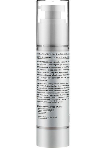 Дневной крем с цинком PCA и ниацинамидом для жирной кожи Zinc PCA & Niacinamide Face Cream 50ml (1046706-44687) Lapush (368644617)