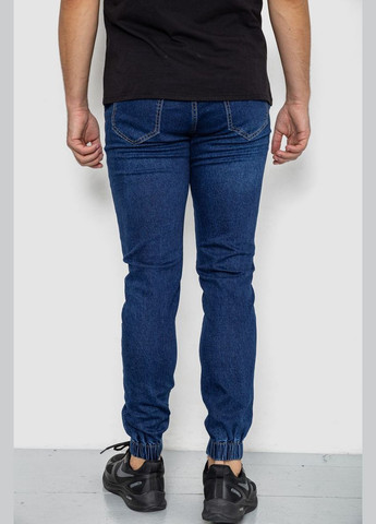 Синие демисезонные прямые джинсы мужские на резинке синие однотонные размер 32 (sku_244r8062) Ager