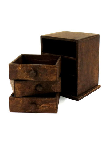 Органайзер настільний з дерева Ессекс капучино (КНЦ-001809) No Brand (328225033)