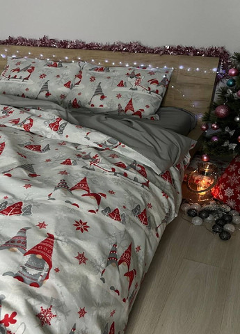 Постельное белье новогоднее двуспальное "гномы" Vishnya (368834862)
