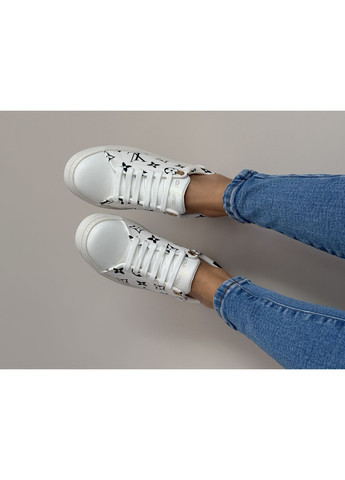 Кросівки жіночі Louis Vuitton Trainer Time Out Monogram Blanc white | Луї Віттон білі No Brand білі демісезони (366576480)