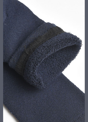 Тёмно-синие носки мужские махровые темно-синего цвета Let's Shop однотонные (301905484)