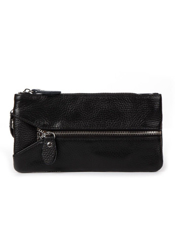 Женская кожаная косметичка-клюлчница Cosmetic bag 6001-A black Cossroll (291682960)