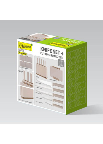 Набор ножей MR-1412-Beige 10 предметов бежевый Maestro бежевые,