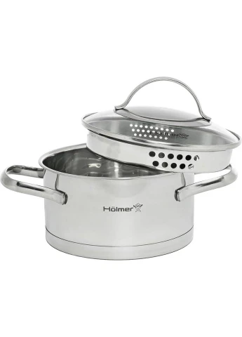 Кастрюля Hölmer Aurora з кришкою 1,5 л (CR-17515-SSD Aurora) Holmer (315322813)