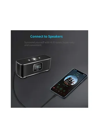 Кабель мультимедійний (AUX007) CHOETECH Lightning to 3.5mm M 1.0m (409884229)