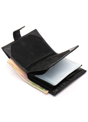 Черное мужское портмоне из натуральной кожи с отделением под автодокументы MC-2090H-1 Marco Coverna (346532890)