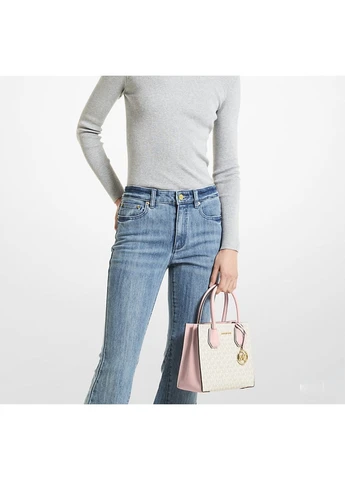 Сумка Mercer Medium Logo and Leather Accordion Crossbody Bag Michael Kors (397276875)
