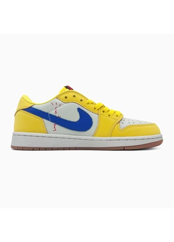 Жовті кросівки чоловічі nike air jordan 1 retro low og sp canary | найк аир джордан 1 ретро жовті демісезон No Brand