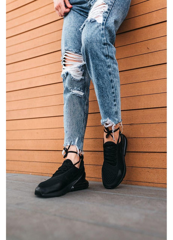 КРОСІВКИ ЖІНОЧІ NIKE AIR MAX 270 BLACK 5 НАЙК АІР МАКС 270 No Brand чорні демісезони (368868623)