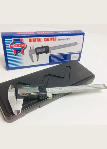 Штангенциркуль цифровой с экраном в чехле 150 мм Digital Caliper ART1343 Серый UKC (306716557)