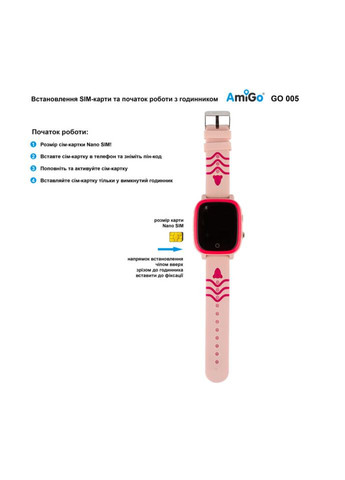 Детские смартчасы GO005 4G WIFI Thermometer Pink Розовые Amigo (279826363)