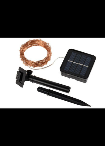 Гірлянда садова вулична роса БІЛА ХОЛОДНА 200 led 20м на сонячній батареї білий промені роси Po Fanu (301764978)