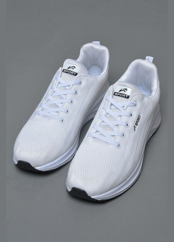 Білі Осінні кросівки чоловічі білого кольору текстиль Let's Shop