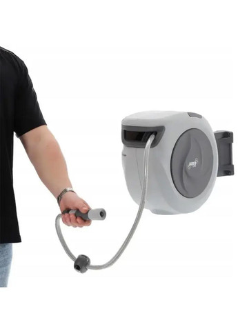 Настінна котушка барабан 15 м зі шлангом для поливання, поливальні шлінги та котушки для дачі та городу Gardenline ZHO9739 (345707502)