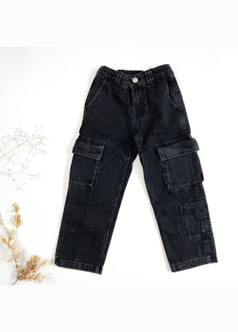 Черные джинсы 116 см черный артикул л557 Zara