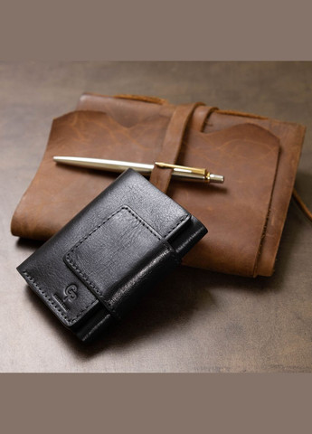 Чоловіче шкіряне портмоне синій 11511 Grande Pelle (329197308)