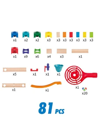Конструктор-лабіринт Marble Run Гоночна траса 81 ел. (E1101) Hape (335055679)