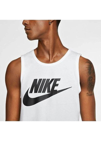 Белая майка m nsw ta icon futura Nike