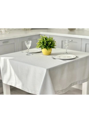 Скатерть водоотталкивающая ZAIRA GRIS 150x300 см 70% полиэстер 30% хлопок серый No Brand (401272172)