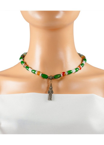 Бусы "Мотанка" Хризопраз, Перламутр, Агат Fursa fashion (369761748)