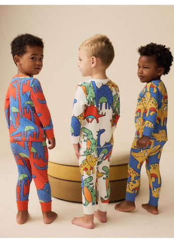 Червона всесезон піжама з динозаврами реглан + брюки Next Trend