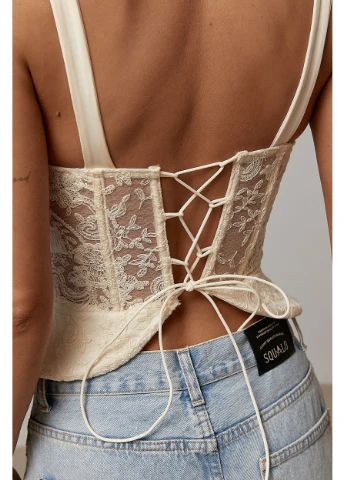 Корсет на бретелях с чашками Lurex (394719000)