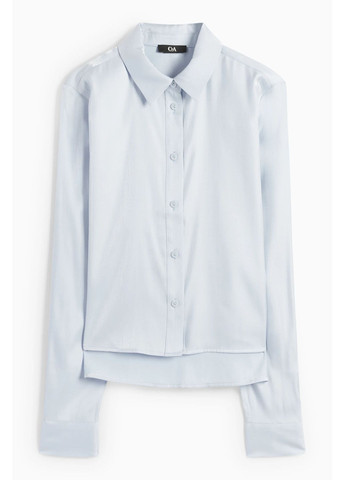 Голубой кэжуал рубашка однотонная C&A