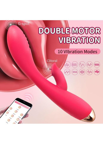 Смарт вібратор вагінально кліторальний із підігрівом, подвійна стимуляція, інтимна іграшка Lilo (362590057)