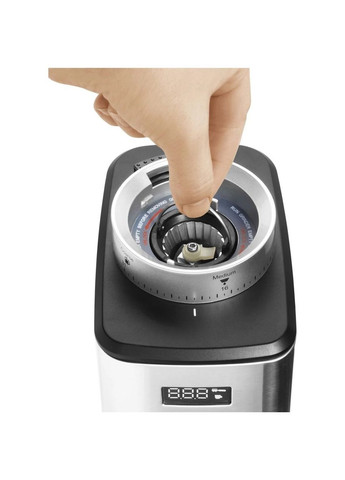 Кофемолка жернова, 180Вт, об'єм зерен-250г, 31 ступ.помелу, метал, сріблястий Catler (370615429)