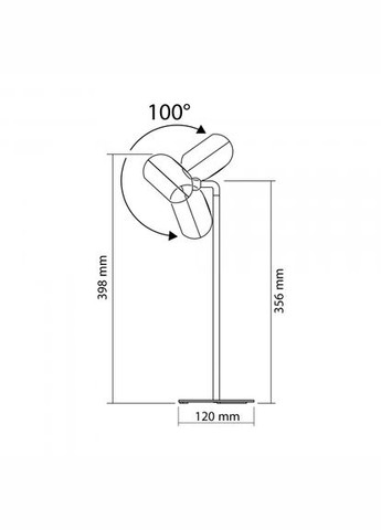 LED настольная лампа с аккумулятором VLETF18W 3W 3000-5500K Белая (VLE-TF18W) Videx (305758245)