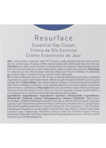 Зволожувальний денний крем для обличчя Dr.C.Tuna Resurface Essential Day Cream 50ml (1047390-26044) Farmasi (368616350)